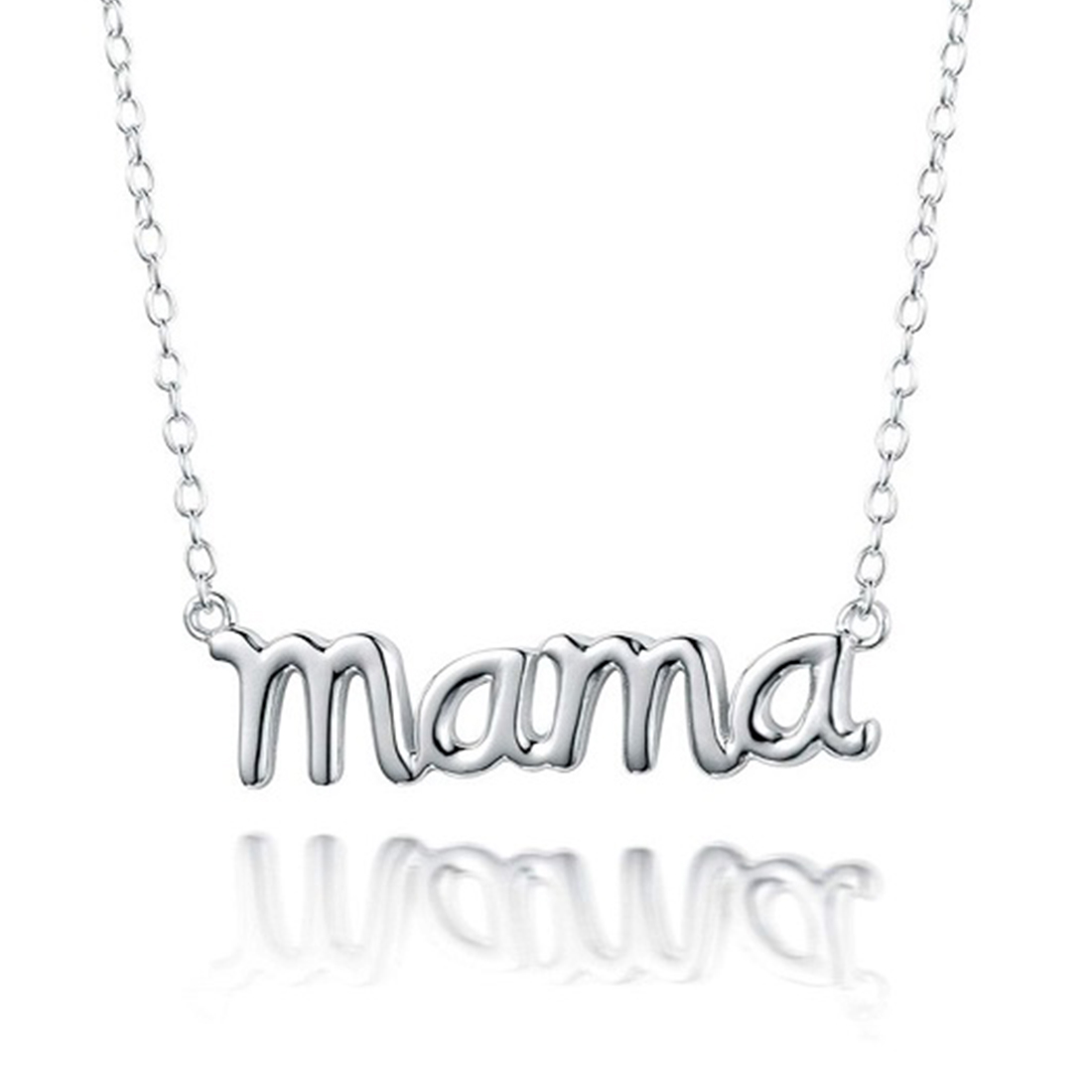 Realizable granero Aislante Collar Mama plata – 100 y Cientas