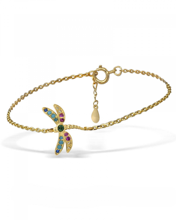 Pulsera-Libélula-oro