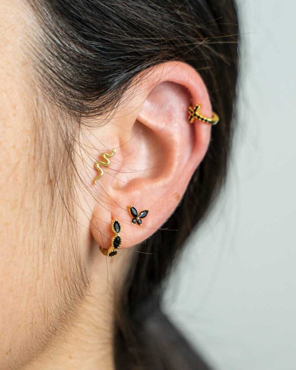 pendientes oro 100 y cientas