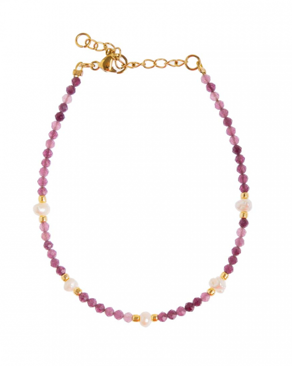 Pulsera Sisi Perla Malva Gold