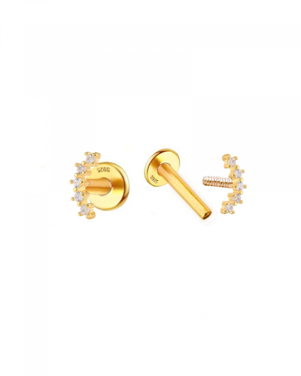 Piercing Chapa Cinco Oro