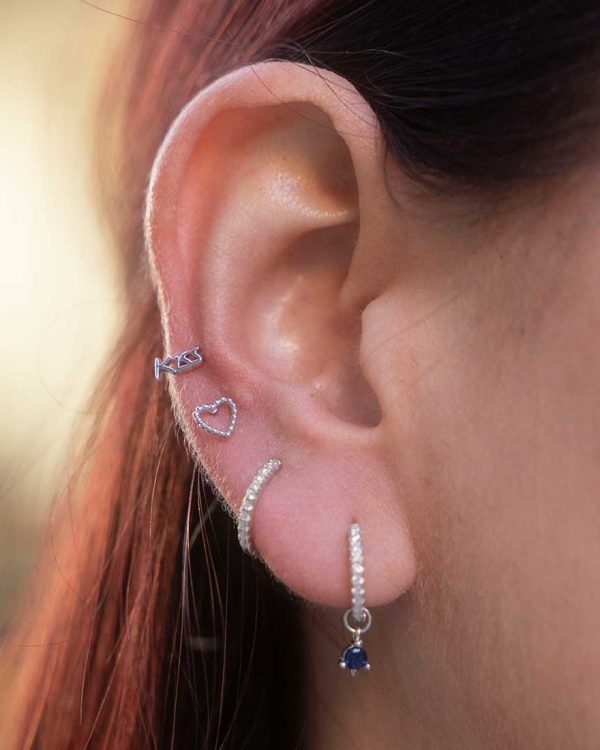 pendientes plateados 100 y cientas