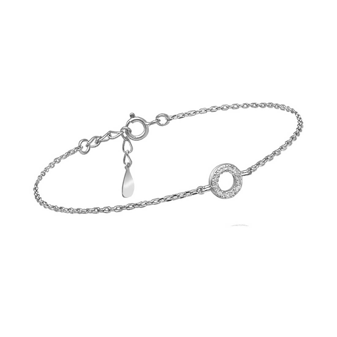 Pulsera Círculo Mini Plata