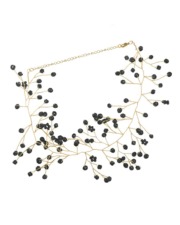 Chocker-Perlas-Piedras-negro-Gold