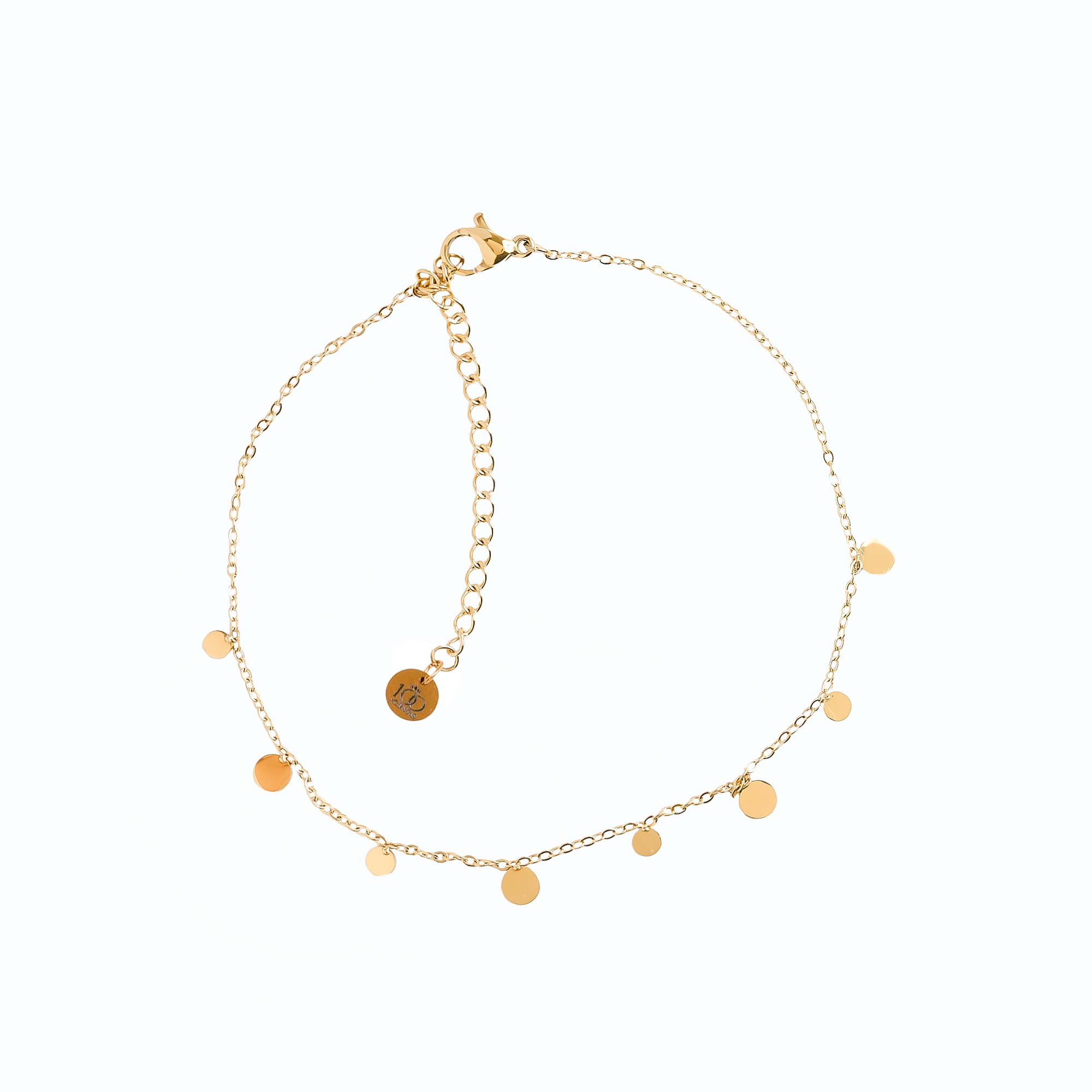 Tobillera Chapitas Gold