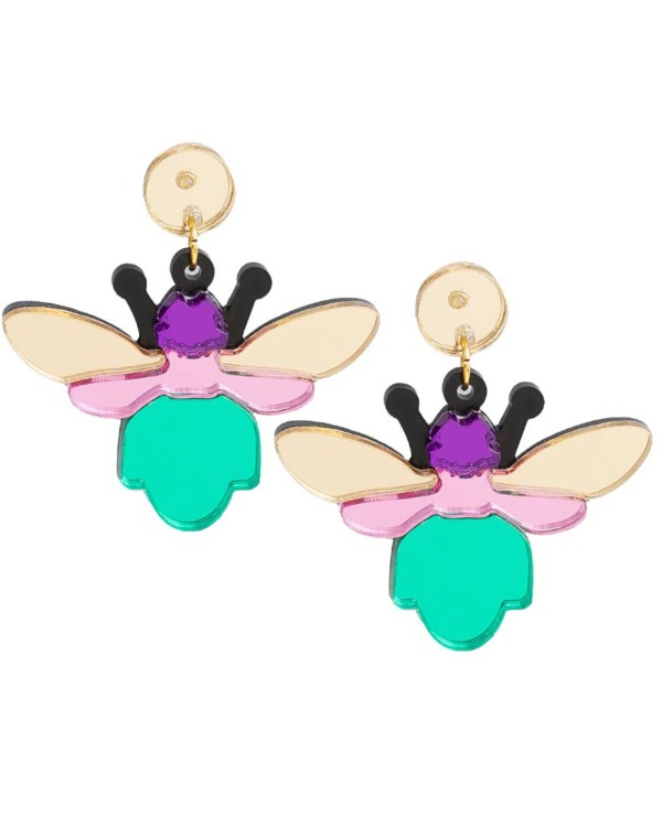 pendientes-abeja-verde-metacrilato