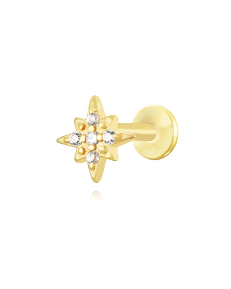 PIERCING-CHAPA-ESTRELLA-POLAR-ORO