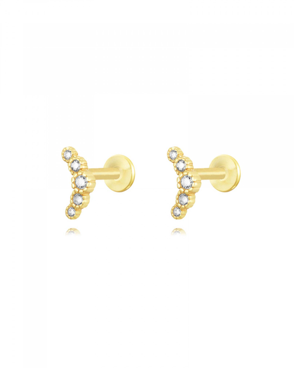 Piercing CHAPA Five Czs Oro