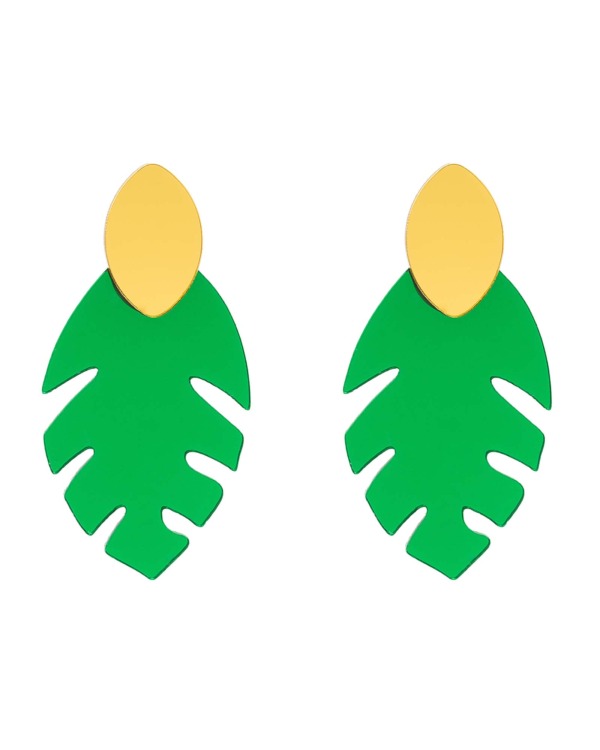 pendientes-hoja-verde