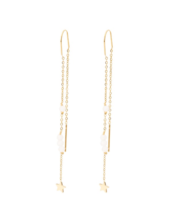 pendientes-estrellas-blancas-cadenas-gold