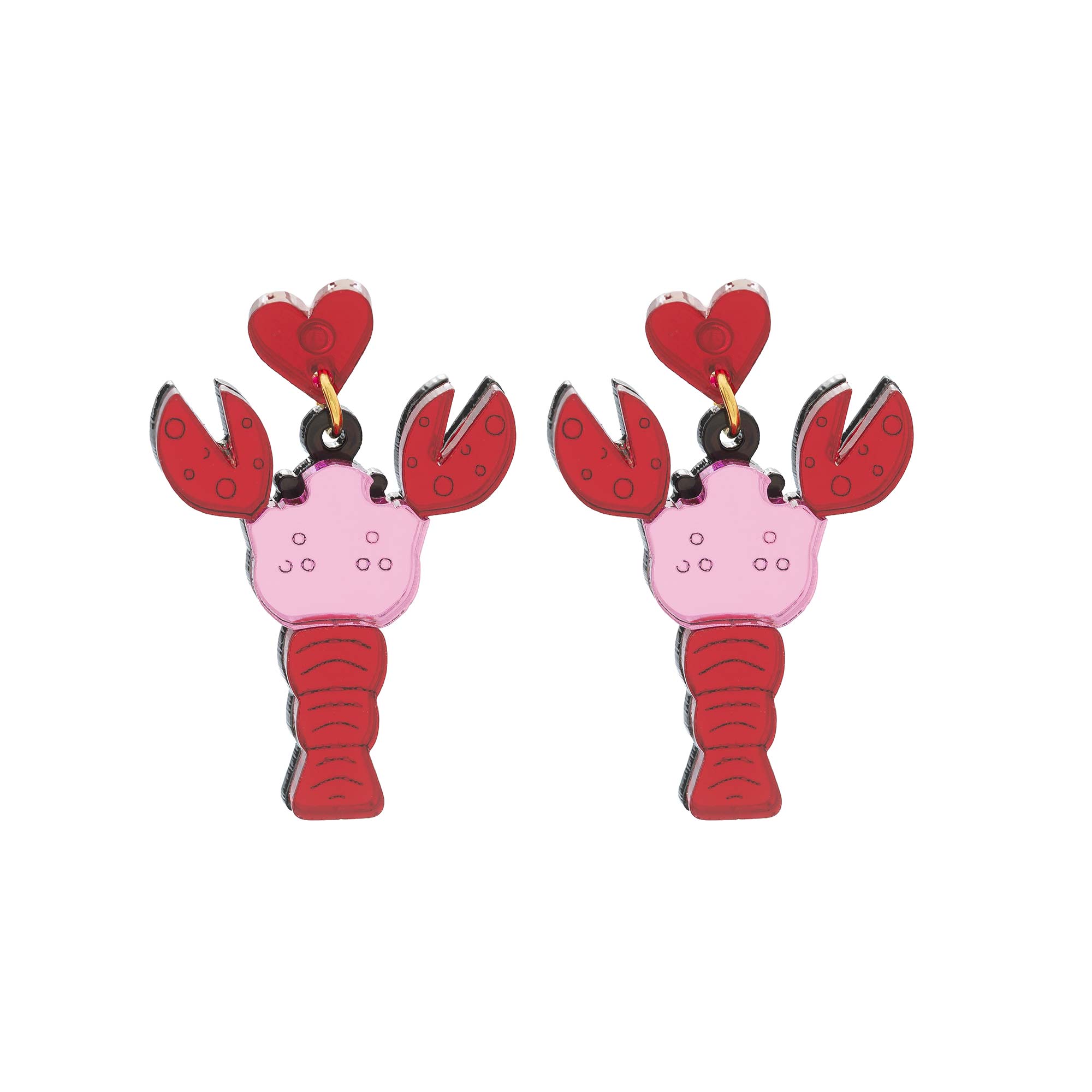 Pendientes Langosta METACRILATO
