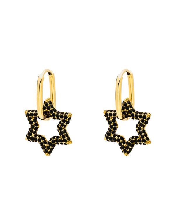 pendientes-star-negro-gold