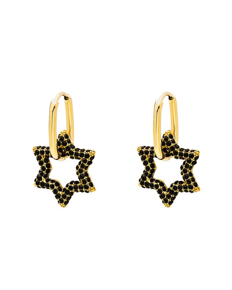 pendientes-star-negro-gold