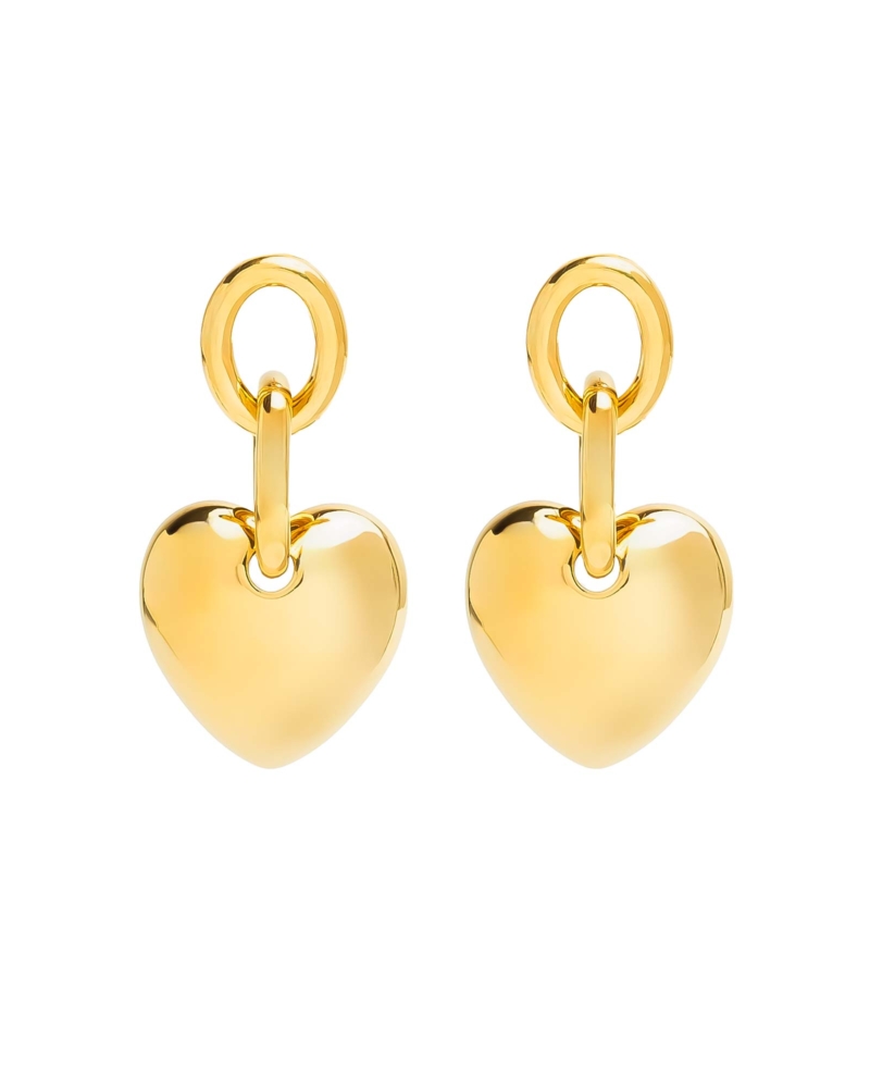 Pendientes-Corazon-Encadenado-Gold