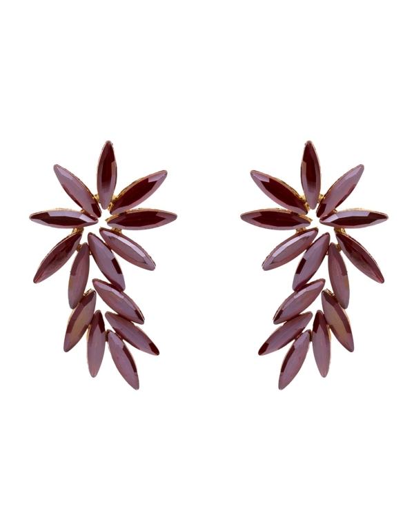 Pendientes-Serruria-Fucsia-burdeos