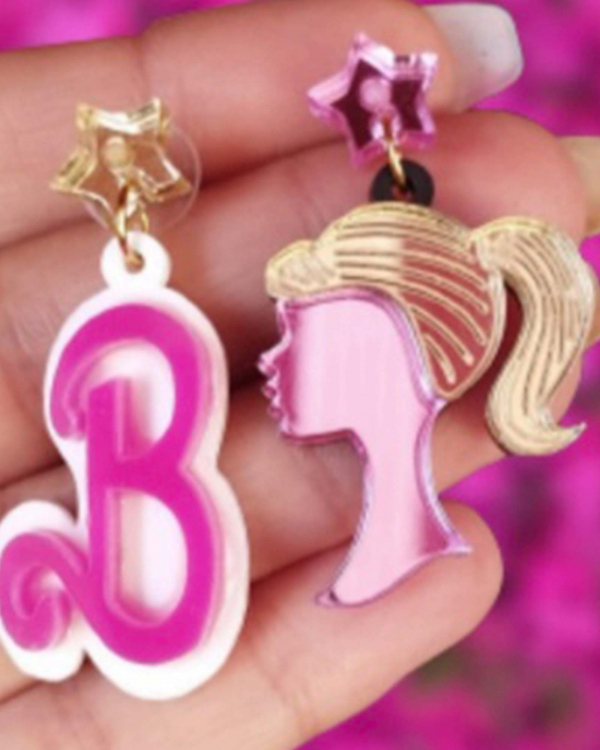Pendientes Barbie METACRILATO