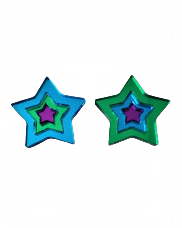 Pendientes Estrella Azve METACRILATO