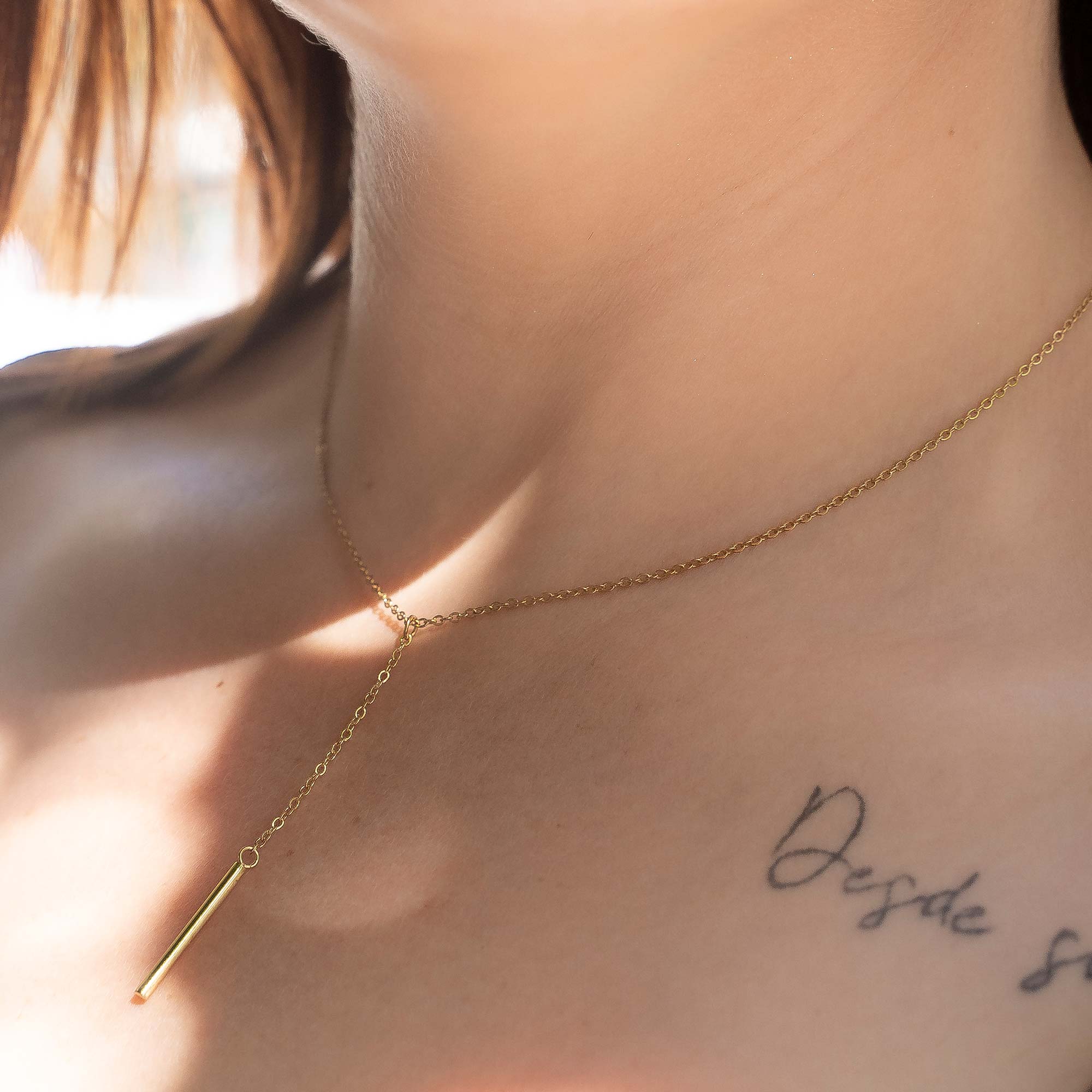 Collar Lingote Colgante Gold