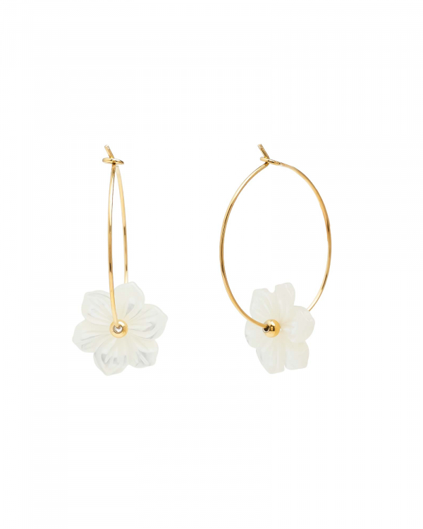 Aros Flor Nacarada Gold