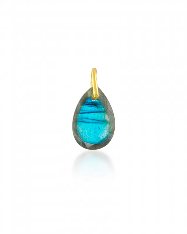 Colgante Gota Labradorita Oro