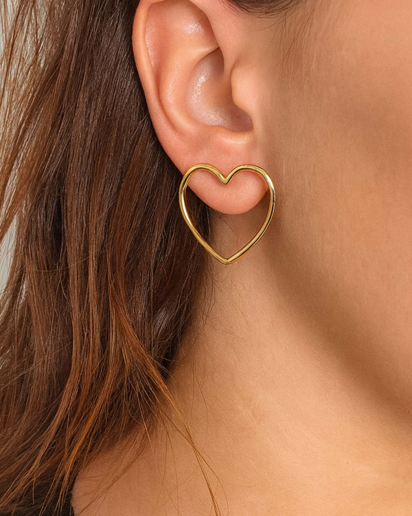Pendientes Corazón Gold