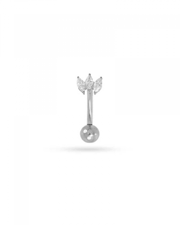 Piercing-Ombligo-Trihoja-acero