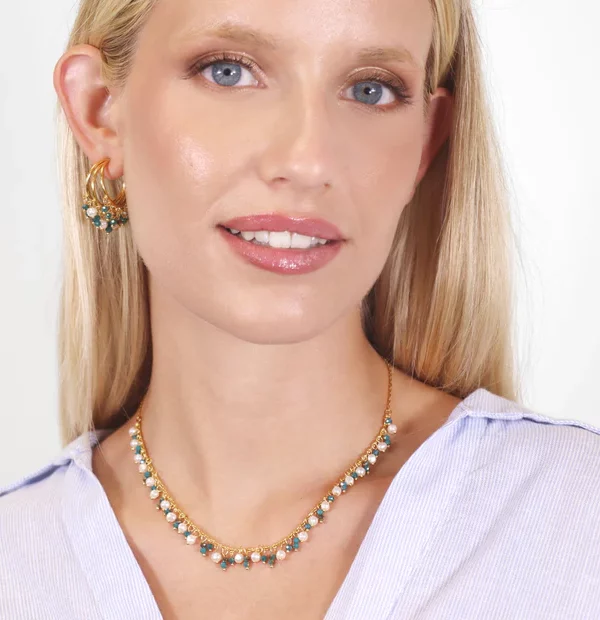 Collar Casual Azul Gold