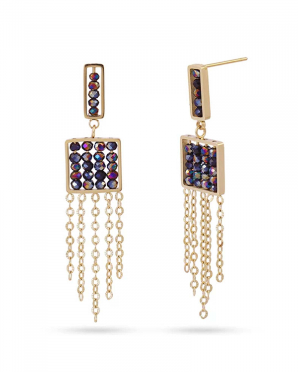 Pendientes Levity Cadenas Grey Gold