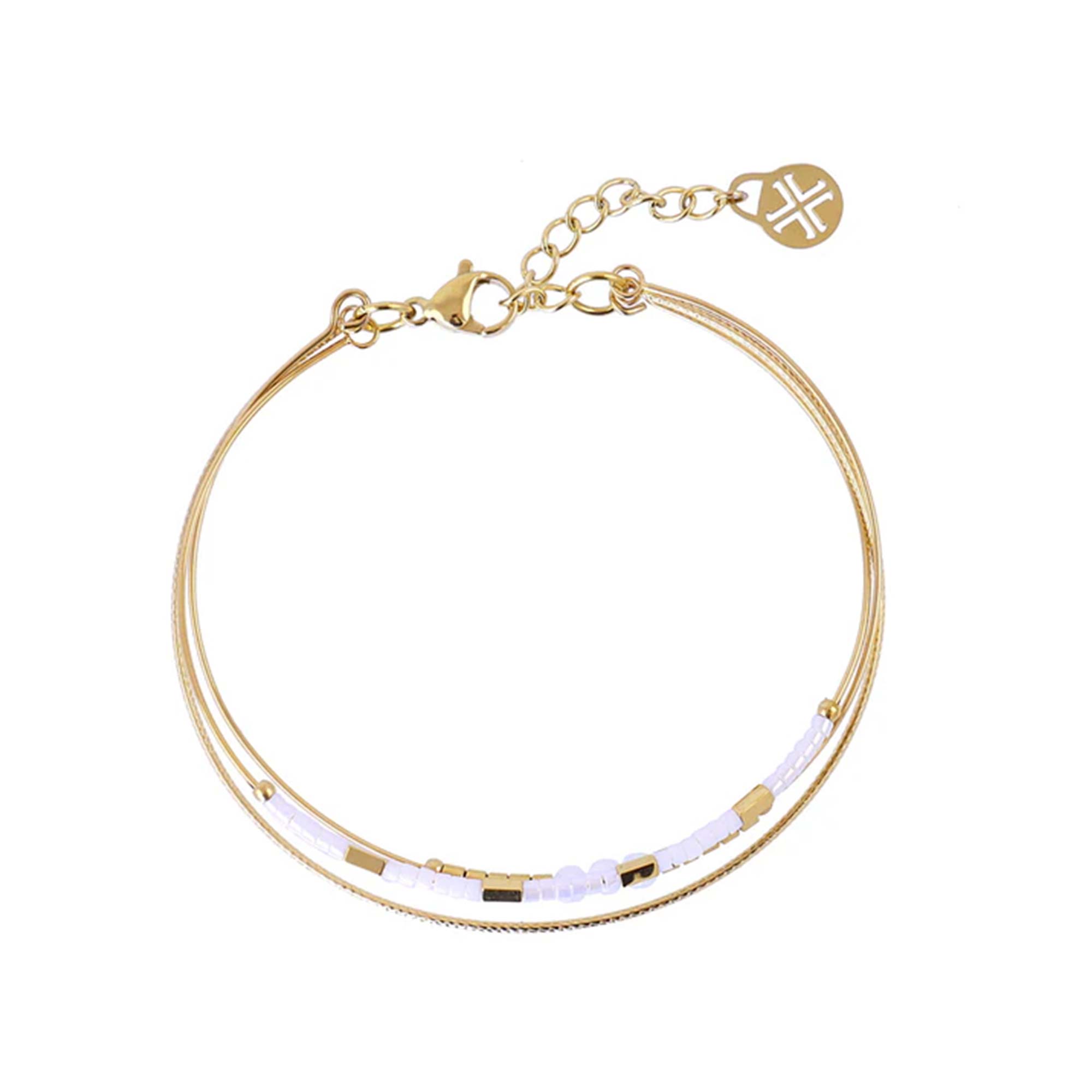 Pulsera Spirit Blanca Gold - Imagen 2