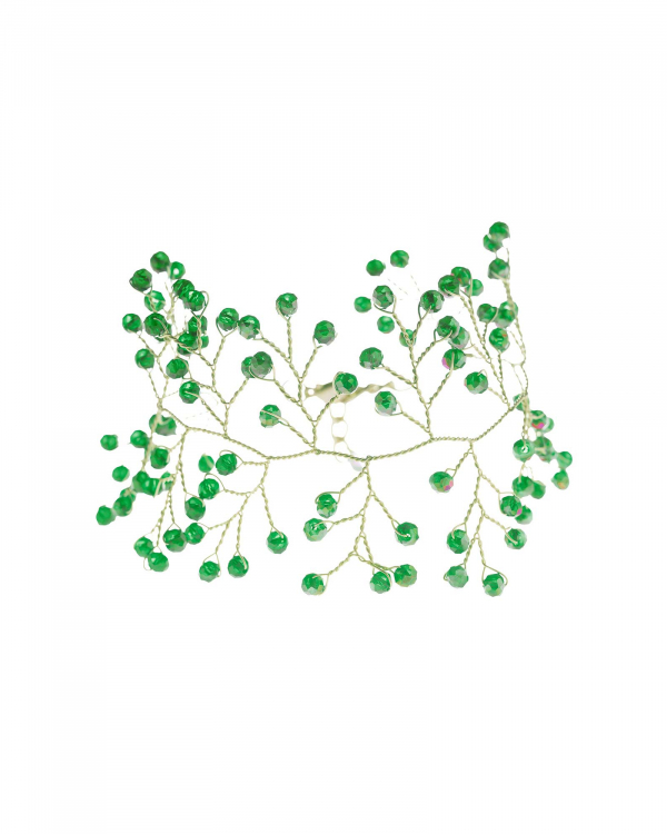 Pulsera-Piedras-verdes-Alambre