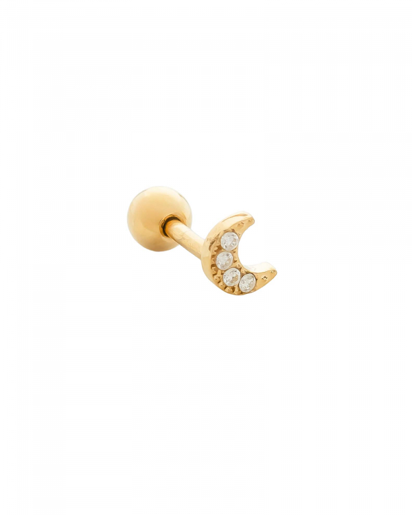 Piercing Luna Mini Czs Gold