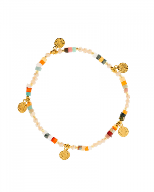 Pulsera Chapis Piedras Gold