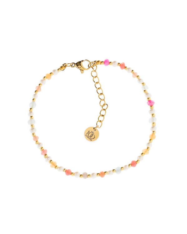 Pulsera Siena Perlitas Colors Gold