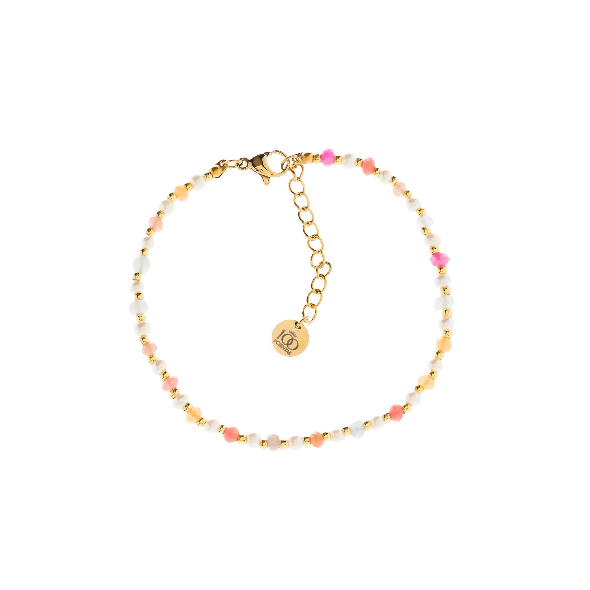 Pulsera Siena Perlitas Colors Gold
