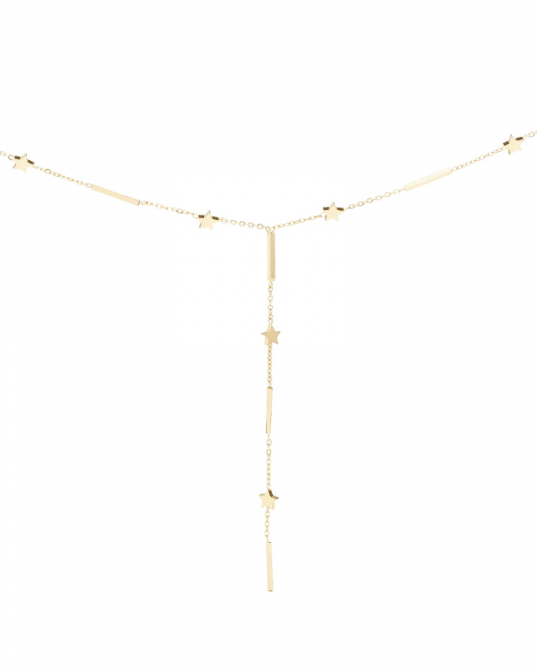 Collar Corbatero Estrellas y Bastones Gold