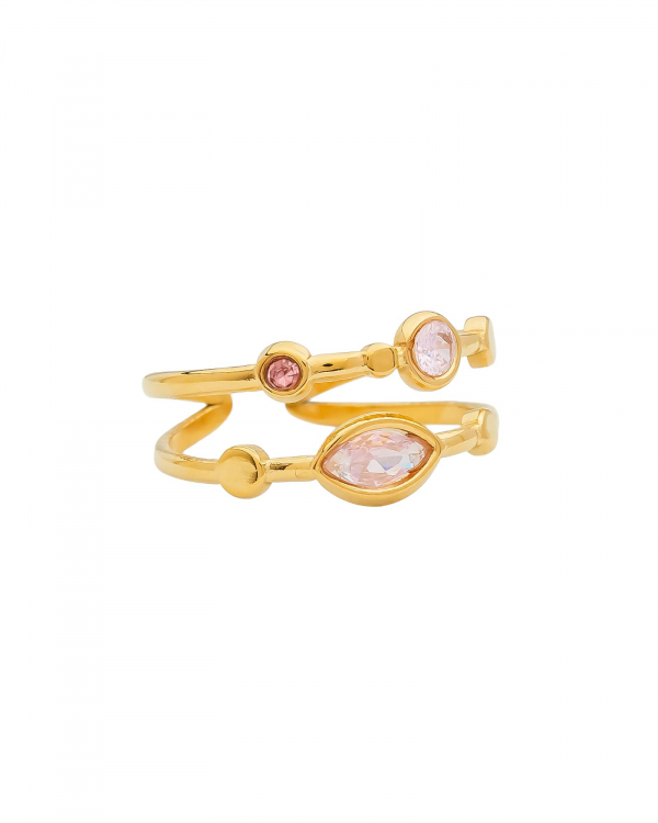 Anillo Ovocir Rosa Gold