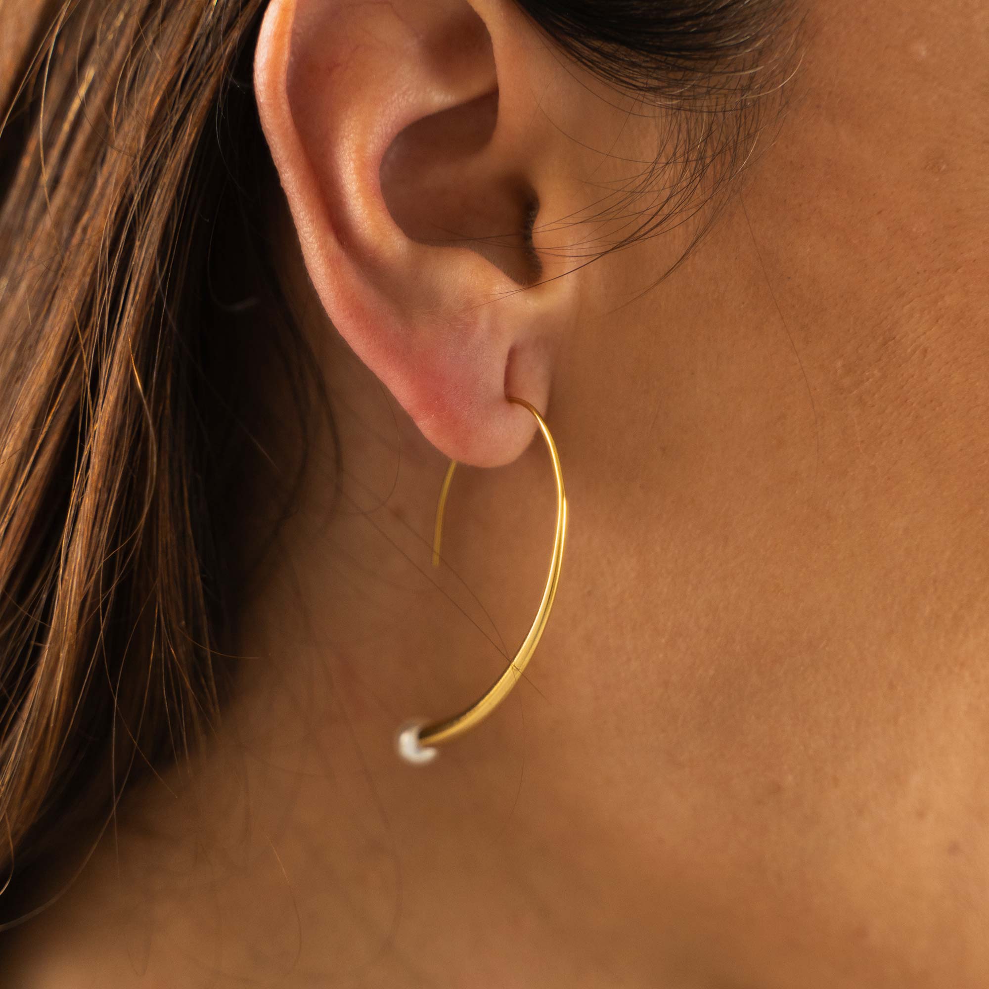 Aros Lite Perla Gold - Imagen 2