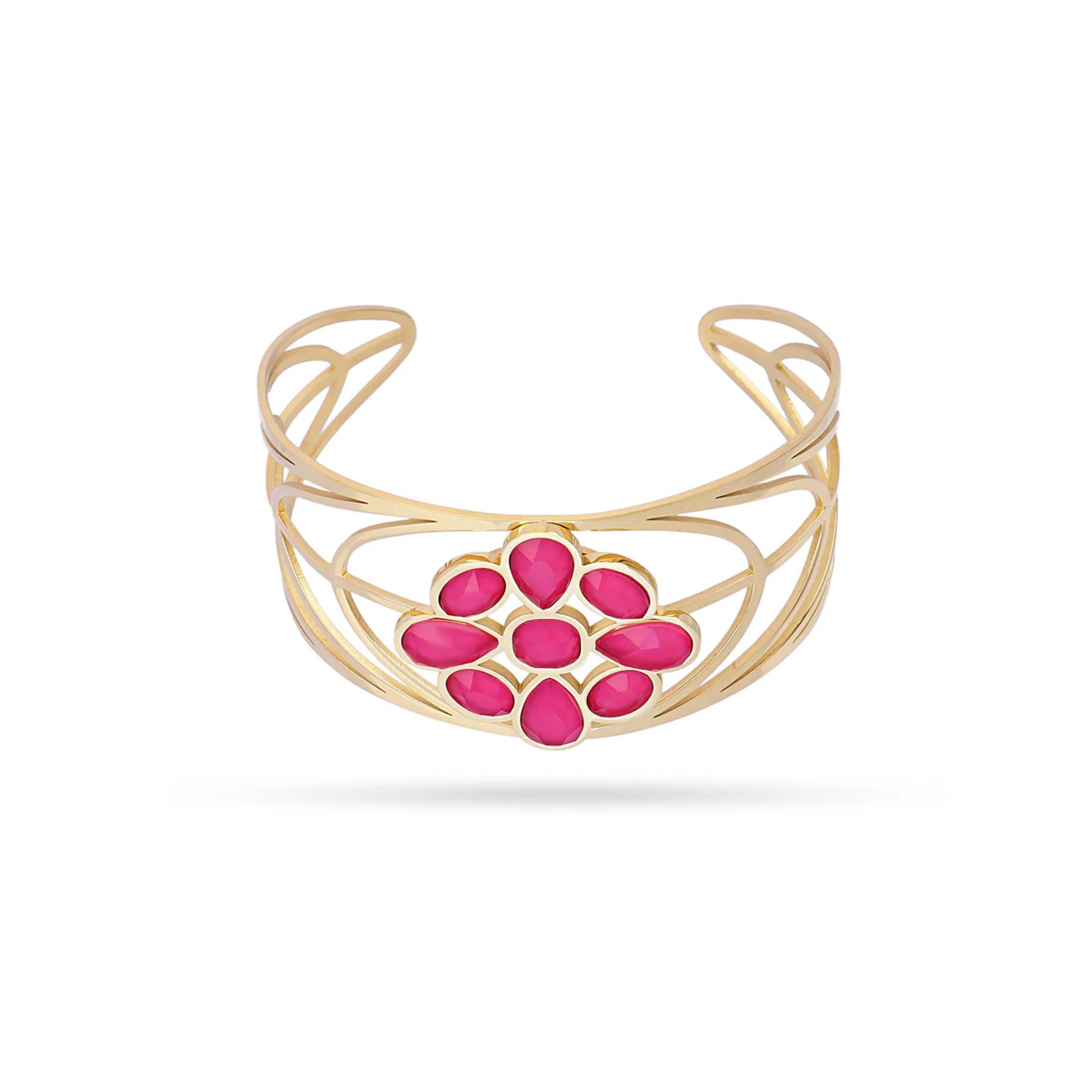 Brazalete Romea Fucsia Gold