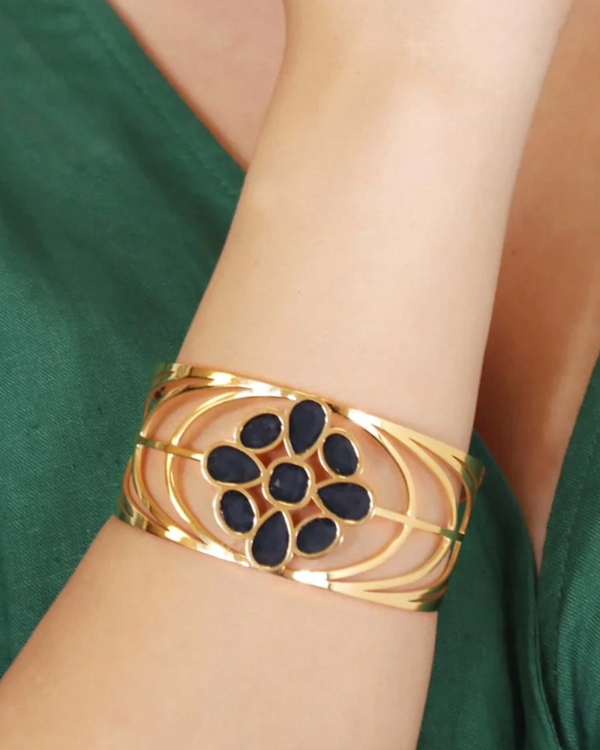 Brazalete Romea Negro Gold