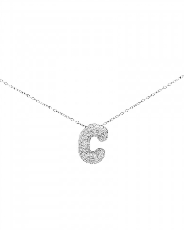 Collar Bubble Letter Acero