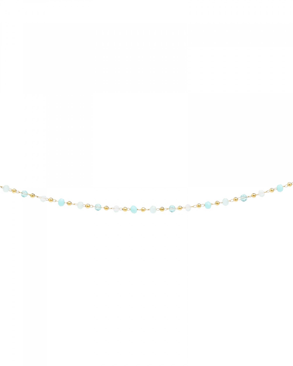 Collar Piedras Aguamarina Gold
