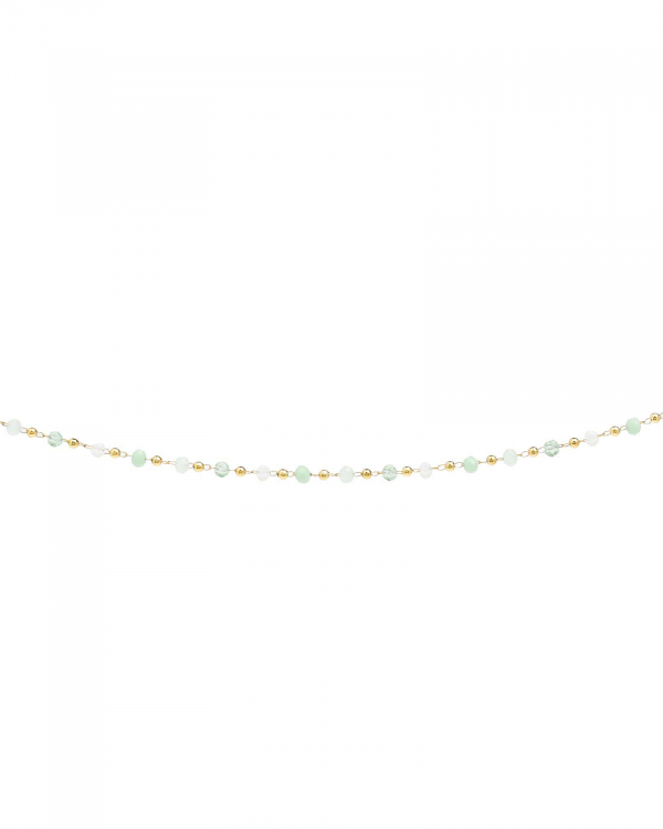 Collar Piedras Calcedonia Gold