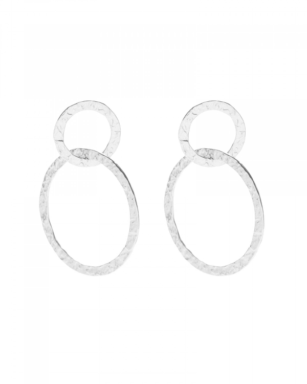 Pendientes Redon Textura Acero