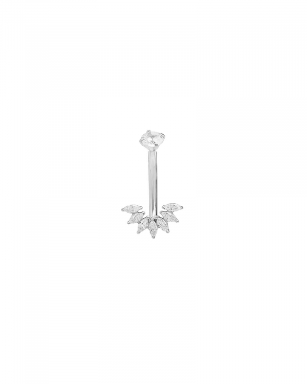 Piercing Ombligo Corona Acero