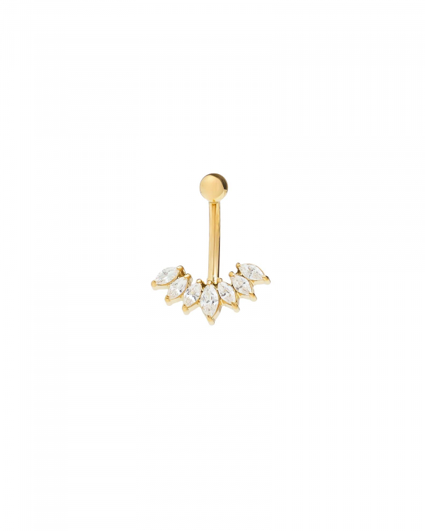 Piercing Ombligo Gran Corona Gold