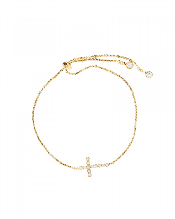 Pulsera Cruz Czs Gold