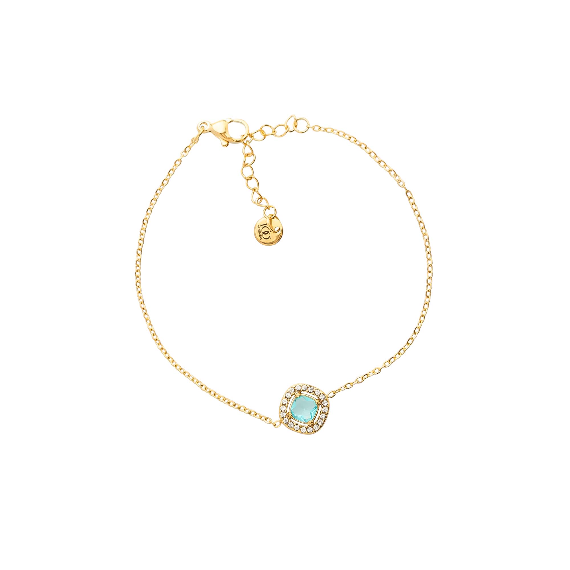Pulsera Danesa Azul Gold