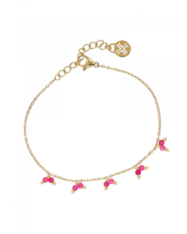Pulsera Pidob Agata Rosa Gold