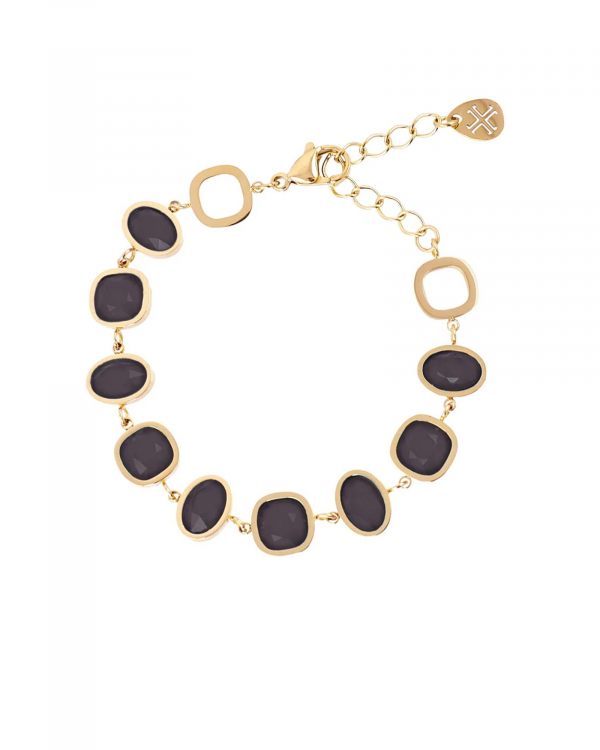 Pulsera Romea Negro Gold