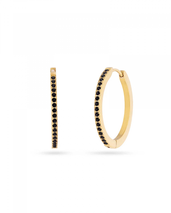 Aros Riviere Black 25mm Gold Anartxy